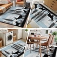 thumbnail image 5 of Deer Bear Runner Rug 2.7x5 FT, Non Slip Entryway Carpet, Retro Farmhouse Trees Forest Wooden Grain Washable Soft Floor Carpet Entrance Mat Non-Shedding Throw Rug for Hallway Laundry Room Bedside, 5 of 9