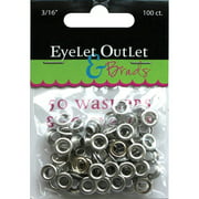 Eyelet Outlet Eyelets & Washers -3/16", 50 Eyelets, 50 Washers