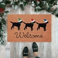 thumbnail image 1 of Custom Christmas Tree Red Truck Door Mat Holiday Rug for Festive Home, 1 of 4