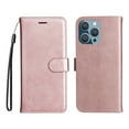 thumbnail image 5 of Nalacover Wallet Case for iPhone 14 Pro Max, Card Slots Holder Magnetic Clasp Premium Luxury PU Leather Flip Folio Cover with Kickstand Wrist Strap Soft Silicone Shockproof Case,Rosegold, 5 of 8