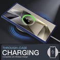 thumbnail image 2 of JTCASES for Samsung Galaxy S23 Ultra Magnetic Case Support Wireless Charging, Car Mount, Thin Lightweight Rugged Shockproof Shell Anti-yellow Clear Silicone Frame, Blue, 2 of 9