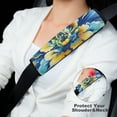 thumbnail image 4 of WYYP Flowers Car Seat Belt Pad Cover Ideal for Car Interior Accessories 2Pcs, 4 of 6