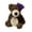 purple, variant on Tiny Handmade Teddy Bear - A Little Pocket Bear Hug - Ready to Give Bear Hugs to Whoever Needs One Love Token - Animal Pocket Hug -Cute Collectible