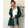 thumbnail image 4 of Doublju Womens Long Sleeve Loose Fit Open Front Casual Cardigan With Plus Size, 4 of 4