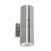 AFX Everly Outdoor LED Wall Sconce - Adjustable CCT 12" Height - Satin Nickel