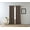 CHOCOLATE, variant on Eclipse Hadley 100% Blackout Curtain Panel, Linen Blend Grommet Window Curtain, 1 Panel, 50 In Wide x 63 In Long, Light Grey