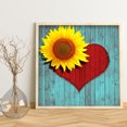 thumbnail image 2 of Cuadros Decorativos Diamond DIY Love daisy Taladro redondo completo Imagen de diamantes de imitación JShteea Nuevos Originales, 2 of 8