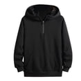 thumbnail image 1 of WEAIXIMIUNG Robe Chandail en Molleton Grande Taille Femmes Automne et Hiver Mode Polyvalente Couleur Unie Haut Décontracté Ample Velours Fermeture Éclair Manteau Sport, 1 of 2