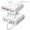 White, variant on ORICO Power Brick, 25W GaN Power Strip, 8 in 1 Extension Cord with 4 AC Outlets and 2 USB-A and 2 USB-C Ports, 5ft Flat Plug White Outlet Extender for Home/Dorm/Travel-Blue (1 PCS)