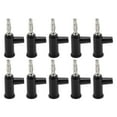 thumbnail image 3 of 10Pcs Solderless Banana, Brass Lantern Open Screw Bananas Plug ABS Connectors for Inverters 4mmRed, 3 of 8