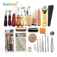 thumbnail image 2 of Sanbest Professional Leather Craft Tools Kit Hand Sewing Stitching Punch Carving Work Hole Saddle Groover Set Accessories DIY Gao Jinjia LED, 2 of 2