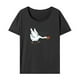 thumbnail image 1 of Camiseta para mujer Tops de verano Camisa de cuello redondo de recuerdo para desplazamientos Regalo de damas L, 1 of 7