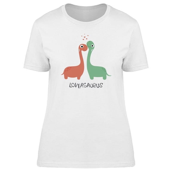 Cute Couple, Loveasaurus T-Shirt Women -Image by Shutterstock, Female XX-Large