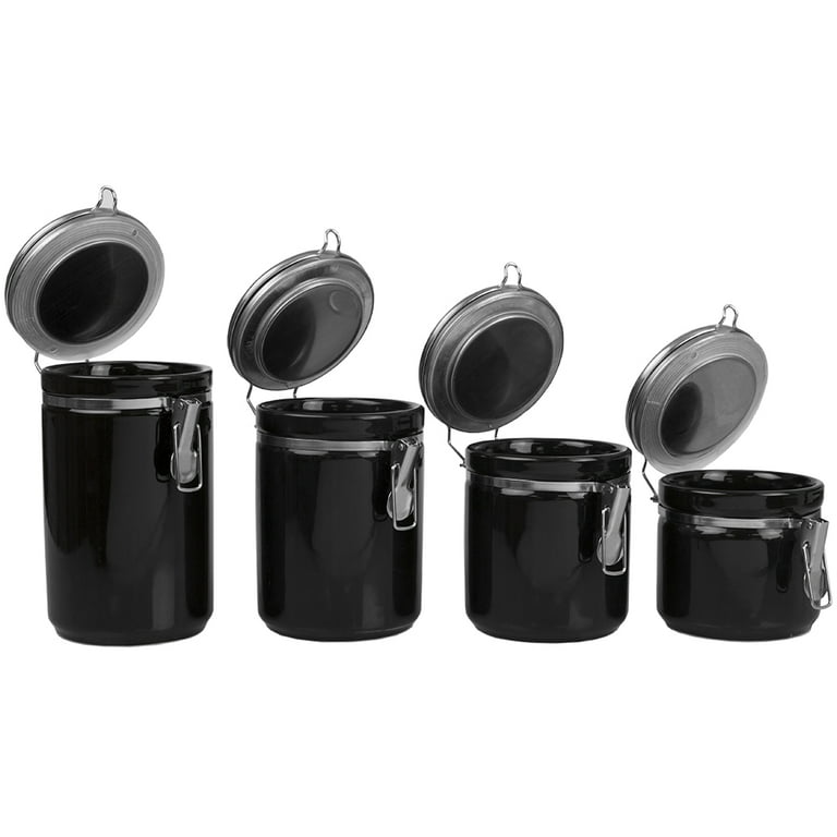 Cooks Standard 4-Piece Stainless Steel Canister Set
