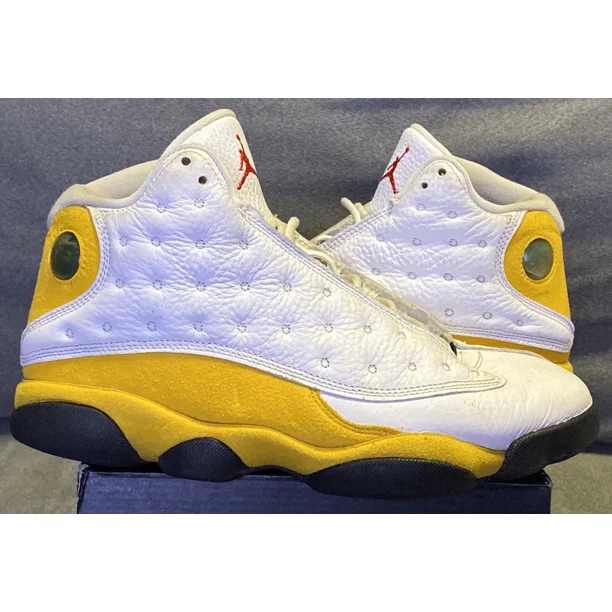 Ni - ke Ni - ke Air Jordan 13 Retro Del Sol 414571-167 Yellow White Black Melo Men Sz 8.5