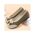 thumbnail image 3 of Innerwin Ladies Flats Slip On Loafers Bow Tie Anti-Slip Pumps Round Toe Wedding Coffee 5, 3 of 7
