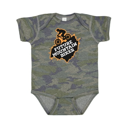 

Inktastic Biking Future Mountain Biker Gift Baby Boy Bodysuit