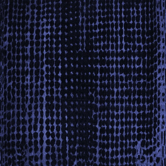 Ahgly Company Indoor Square Abstract Blue Modern Area Rugs, 4' Square