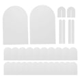 thumbnail image 3 of 25 Sets 4 x 6 Inch Clear Arch Acrylic Sign with Stand Blank Arched Round Top Sheet Ar xc2900, 3 of 6