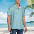 thumbnail image 4 of Rainbow Gay Flag Mens Hawaiian Shirt Short Sleeve Casual Button Up Tropical Summer Beach Shirt, 4 of 9