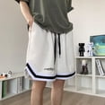 thumbnail image 4 of Pantalones cortos deportivos de marca de moda para hombre, pantalones casuales de moda de cinco puntos finos de verano, pantalones de baloncesto sueltos, 4 of 5