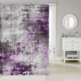 thumbnail image 2 of Watercolor Shower Curtain,Modern Abstract Bathroom Shower Curtain Sets,Ombre Gradient Tie Dye Batik Fabric Shower Curtain,Gradient Grunge Artwork Bath Curtain (Lilac Grey,72"Wx72"L), 2 of 6