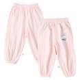 thumbnail image 2 of Esaierr Toddler Boy Girl Casual Basic Plain Soft Pant 6M-5T Baby Summer Fall Comfy Cotton Linen Bloomers Pants, 2 of 10