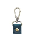 thumbnail image 2 of Llavero de cuero sencillo para hombre y mujer, llavero de metal para colgar en la cintura, llavero de coche clásico Azul, 2 of 2