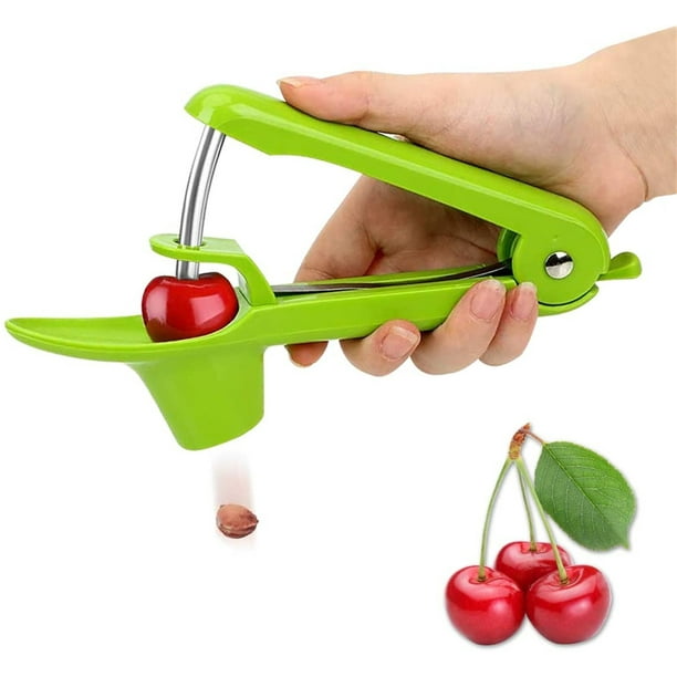 Kzkr Cherry Pitter Olive Stoner Pitter Core Remover Portable Cherry Seed Remover Pittee For Kitchen Aid With Lock Design Green Walmart Com Walmart Com