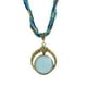 thumbnail image 2 of Awdenio Joyería para Mujer, Collar con Cuentas de cerámica étnicas Hippie Boho, joyería Bohemia, Regalo para Mujer,Blue, 2 of 2