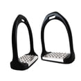 thumbnail image 3 of 2 estribos para silla de montar de caballo, estribos ecuestres, fáciles de instalar, estribos sólidos y seguros, estribos para caballos para jinetes Negro, 3 of 8