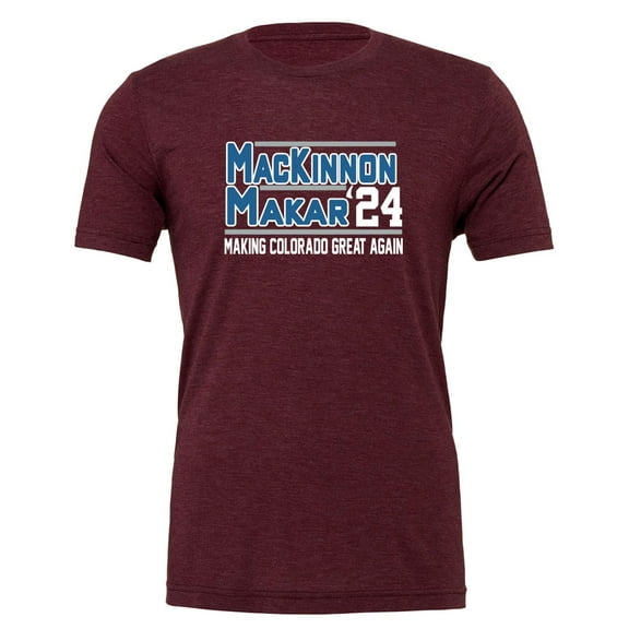 TRIBLEND Nathan Mackinnon Cale Makar 24 Colorado Shirt T-Shirt