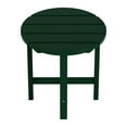 thumbnail image 5 of Garden 18" Inch Round Plastic Outdoor Patio Side Table, Dark Green, 5 of 7