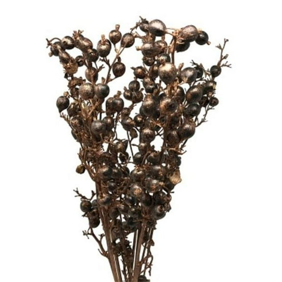 Metrotex Designs 41232 24 in. 9 Stem Blackberry Bunch, Copper Washed
