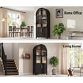 thumbnail image 5 of MIDOQIN 71" Tall Arched Kitchen Pantry Cabinet, Farmhouse Storage Cabinets with Adjustable Shelves, Hidden Drawer & Glass Door, Versatile Cupboard, 5 of 9