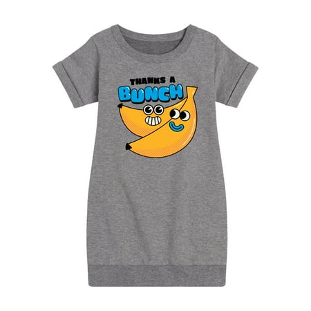 

Instant Message - Thanks A Bunch - Toddler And Youth Girls Fleece Dress