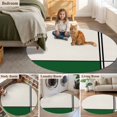 thumbnail image 6 of 8ft Washable Large Round Rug, Abstract Gemoetric Non-Slip Circle Area Rug for Living Room Dining Room, Art Green Color Block Indoor Floor Mat for Home Decor, 6 of 9