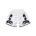 thumbnail image 2 of Haitryli Kids Boys Kickboxing Shorts Wrestling Boxing Trunks Boxer Briefs MMA Muay Thai Booty Shorts Type H 13-14, 2 of 7