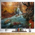 thumbnail image 2 of Design Art - Fast Flowing Fall River in Forest, 2 of 5