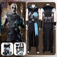 thumbnail image 2 of Disfraz de fantasía del juego Mortal Kombat Quan Chi para hombre adulto, ropa para juego de rol, traje de carnaval de Halloween, 2 of 5