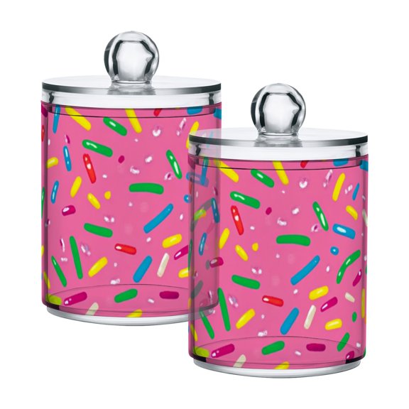 High-value clear storage jars keep life organized and within reach! Multicolor Sprinkles