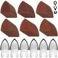 thumbnail image 1 of 129Pcs Oscillating Tool Detail Sanding Pads Kit Universal Finger Sanding Pads 60-320 Grit Triangle Finger Sandpaper Set Multipurpose Sanding Paper Assortment with 3 Spacer Adapter, 1 of 9