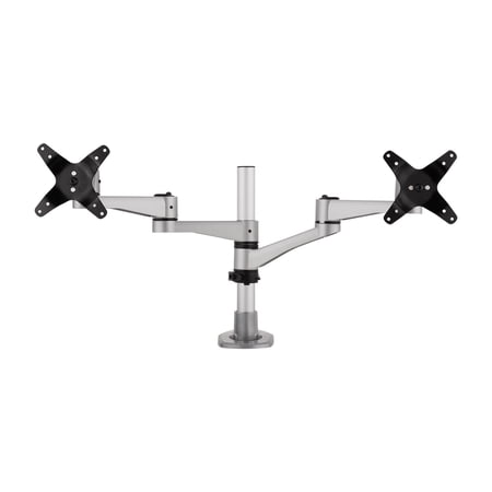 UPC: 0766907000931 | Dual Monitor Mounting Arm for Two Monitors up to 24 Inches Each VESA 75×75 and 100x100mm Compatible