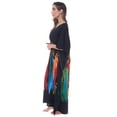 thumbnail image 2 of Riviera Sun African Print Dashiki Maxi Caftan for Women (Rasta Print 5, Large / X-Large), 2 of 3