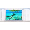 thumbnail image 2 of Open Window to Gorgeous Seashore - Uvre d'Art Moderne sur Toile, 2 of 3