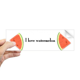thumbnail image 1 of Fruta de verano watermalon amor Rectángulo Parachoques Pegatina Cuaderno Ventana Calcomanía, 1 of 1