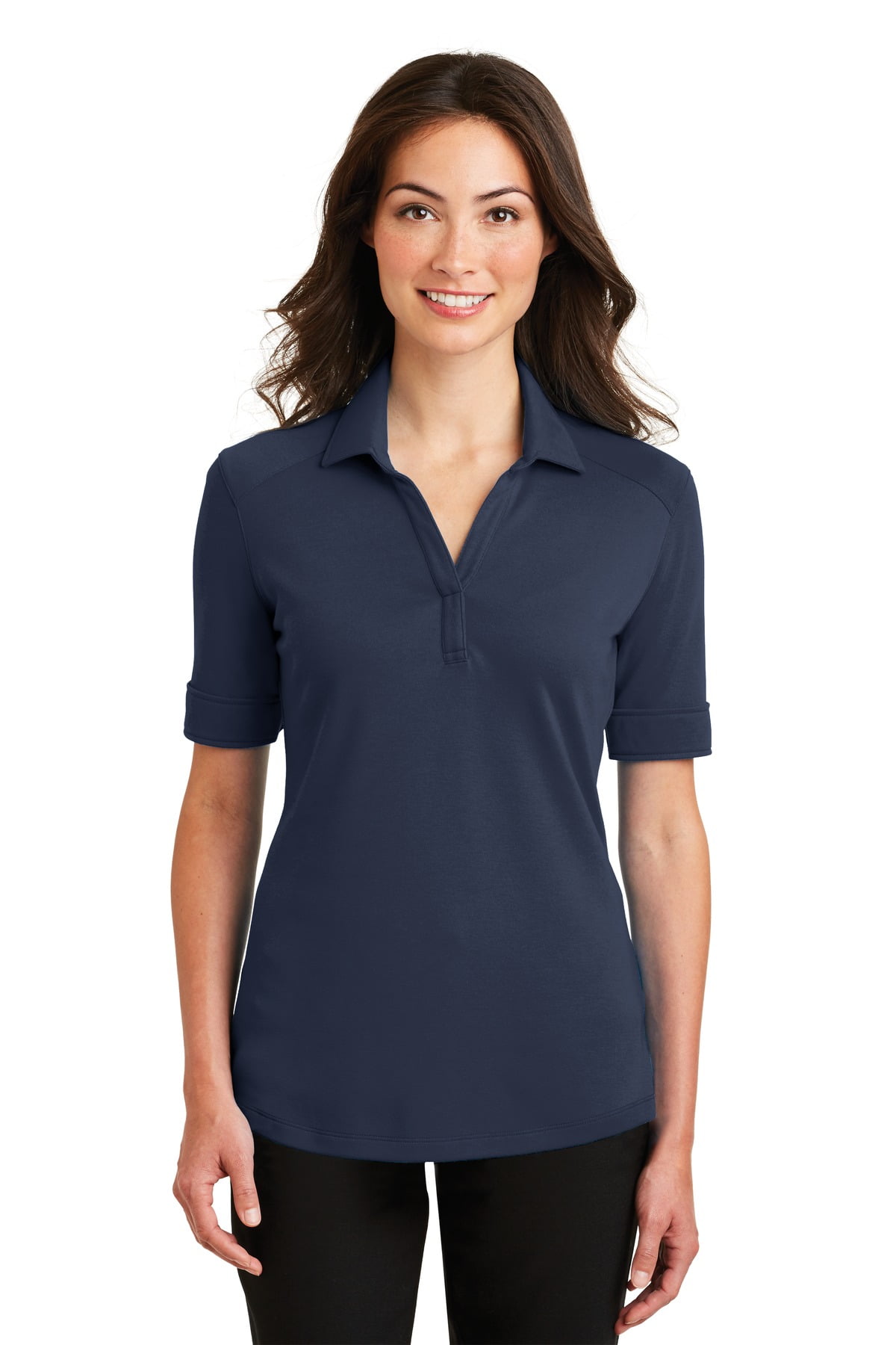 Port Authority Ladies Silk Touch Performance Polo 3XL Navy