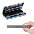 thumbnail image 5 of Inoxidable - Tarjetero con compartimento - Protege RFID - cartera metal-azul- Sincero Electrónica, 5 of 5