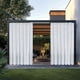 thumbnail image 1 of Cortinas Impermeables para Cenador Exterior, de Poliéster con Bolsillo para Barra, Ideales para Semisombra, 213 X 132 Cm (83,86 X 51,97 Pulgadas), En Gris, Negro, Blanco y Azul., 1 of 6