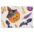 thumbnail image 2 of Juego de 4 manteles individuales de calabaza de Halloween, manteles individuales de 12 x 18 pulgadas, decoración para fiestas, hogar, comedor, mesa, 2 of 5